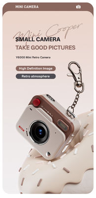 Y6000 Mini Camera Student Children'S Digital Camera 1080P HD Campus Portable